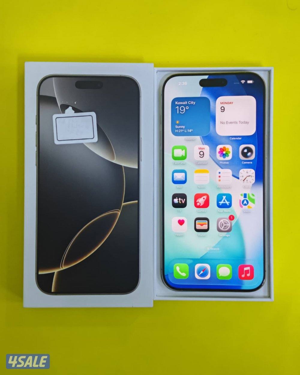 ايفون 16 برو ماكس – 512 جيجا – تيتانيوم طبيعي بطارية 89% مستعمل4