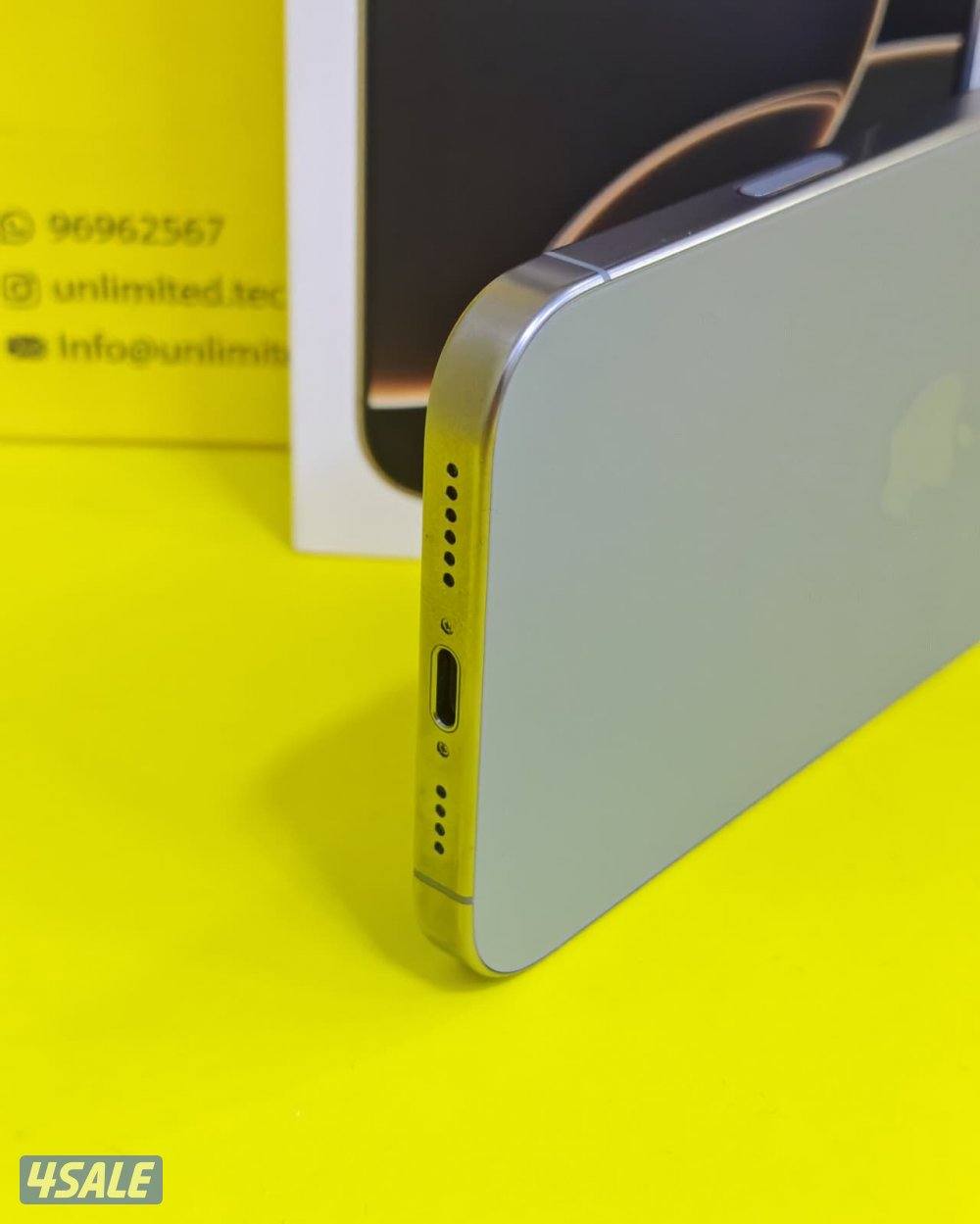 ايفون 16 برو ماكس – 512 جيجا – تيتانيوم طبيعي بطارية 89% مستعمل8