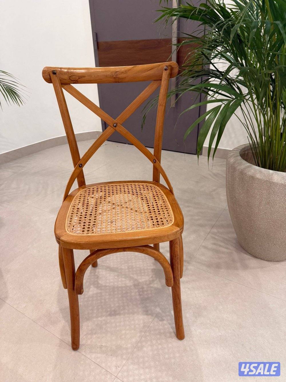3 organic bamboo chairs0