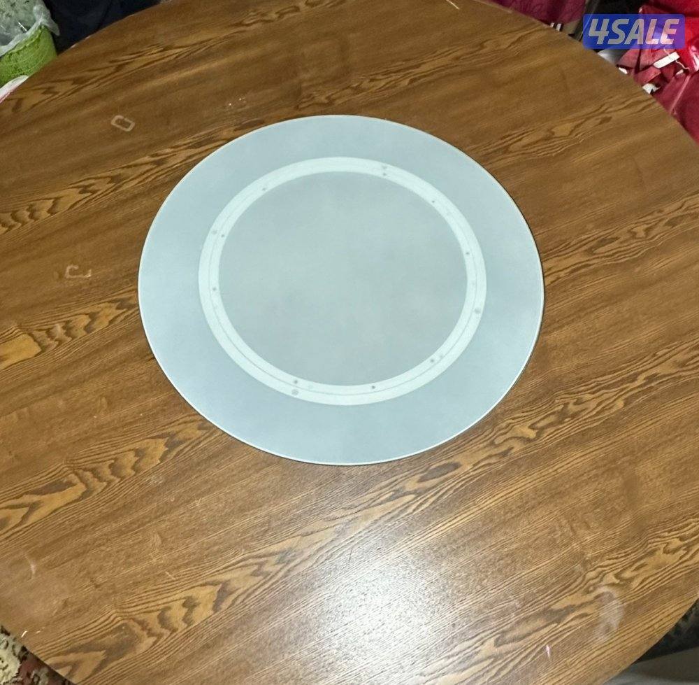 طاوله سفره خشب ماليزي مع ٦ كراسي وطاوله مع طاوله صاله زجاج ومرتبه2