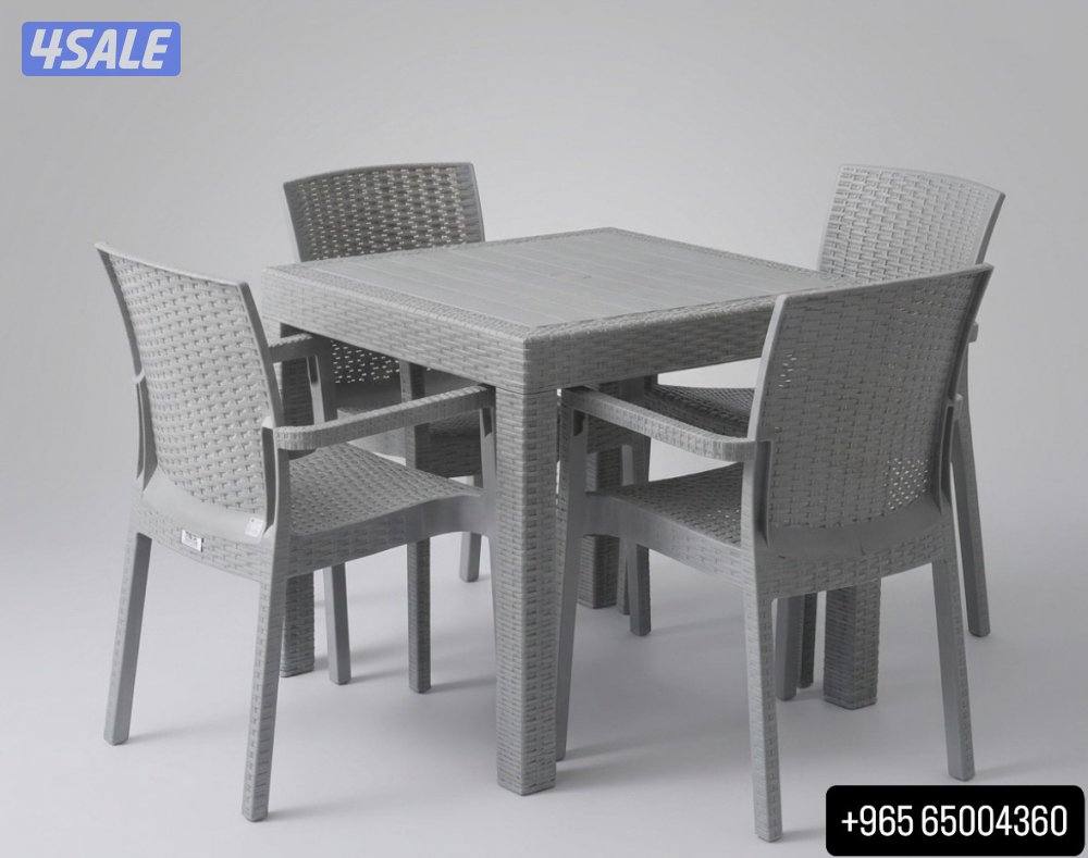 طاولة خارجي مع كراسي توصيل مجاني4