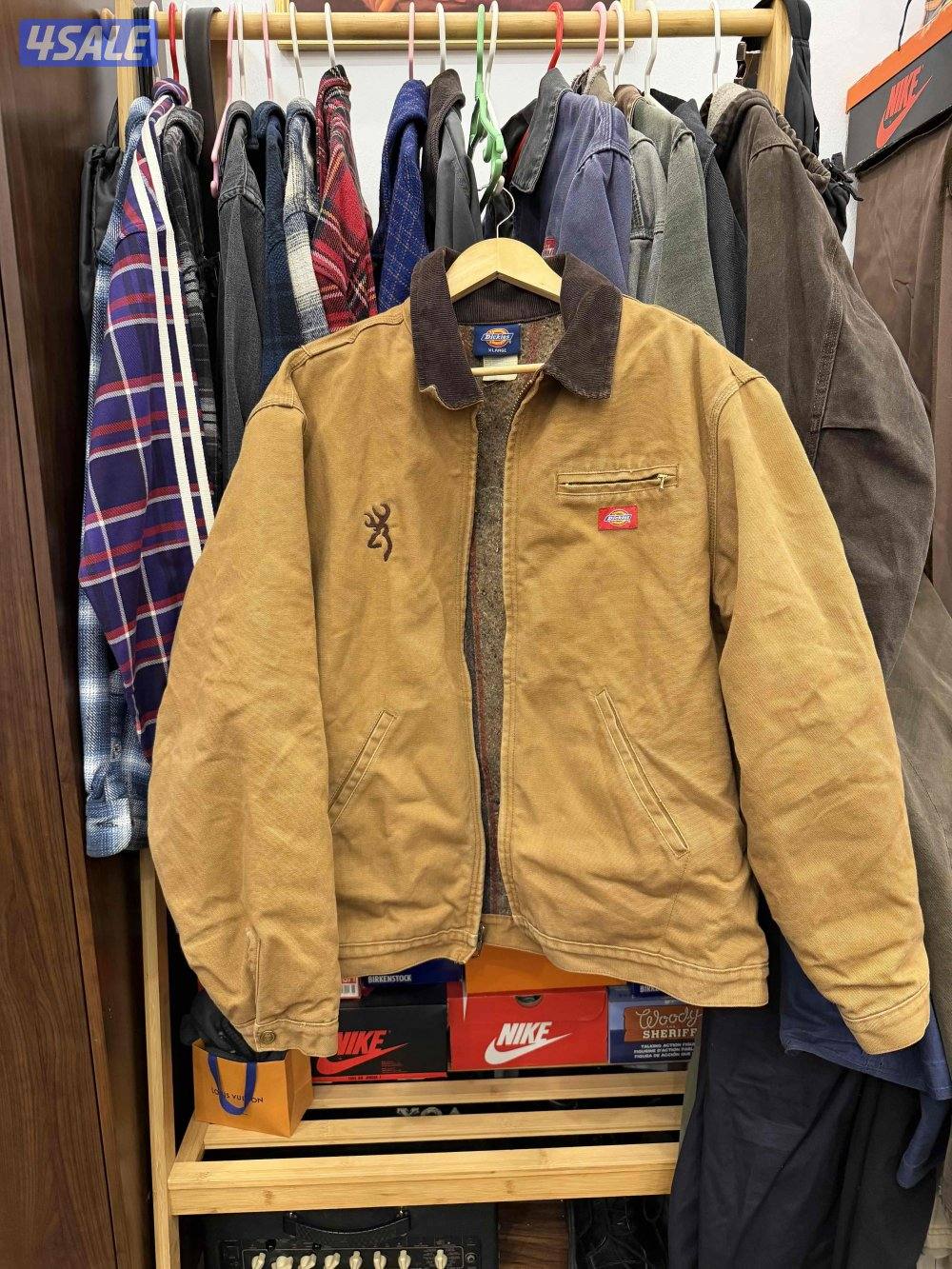 جاكيت Vintage Dickies أصلي مقاس XL كالجديد0