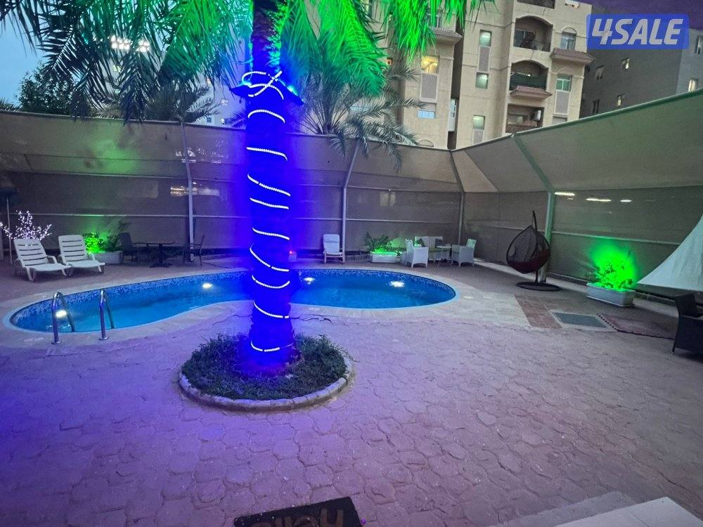 ل اصحاب الرقي شقه مفروشة للإيجار غرفتين وصالة وثلاث حمامات ومطبخ1