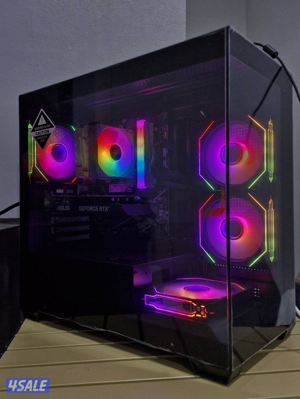 بي سي RTX 3050 6GB جديد غير مستعمل بحالة المصنع0