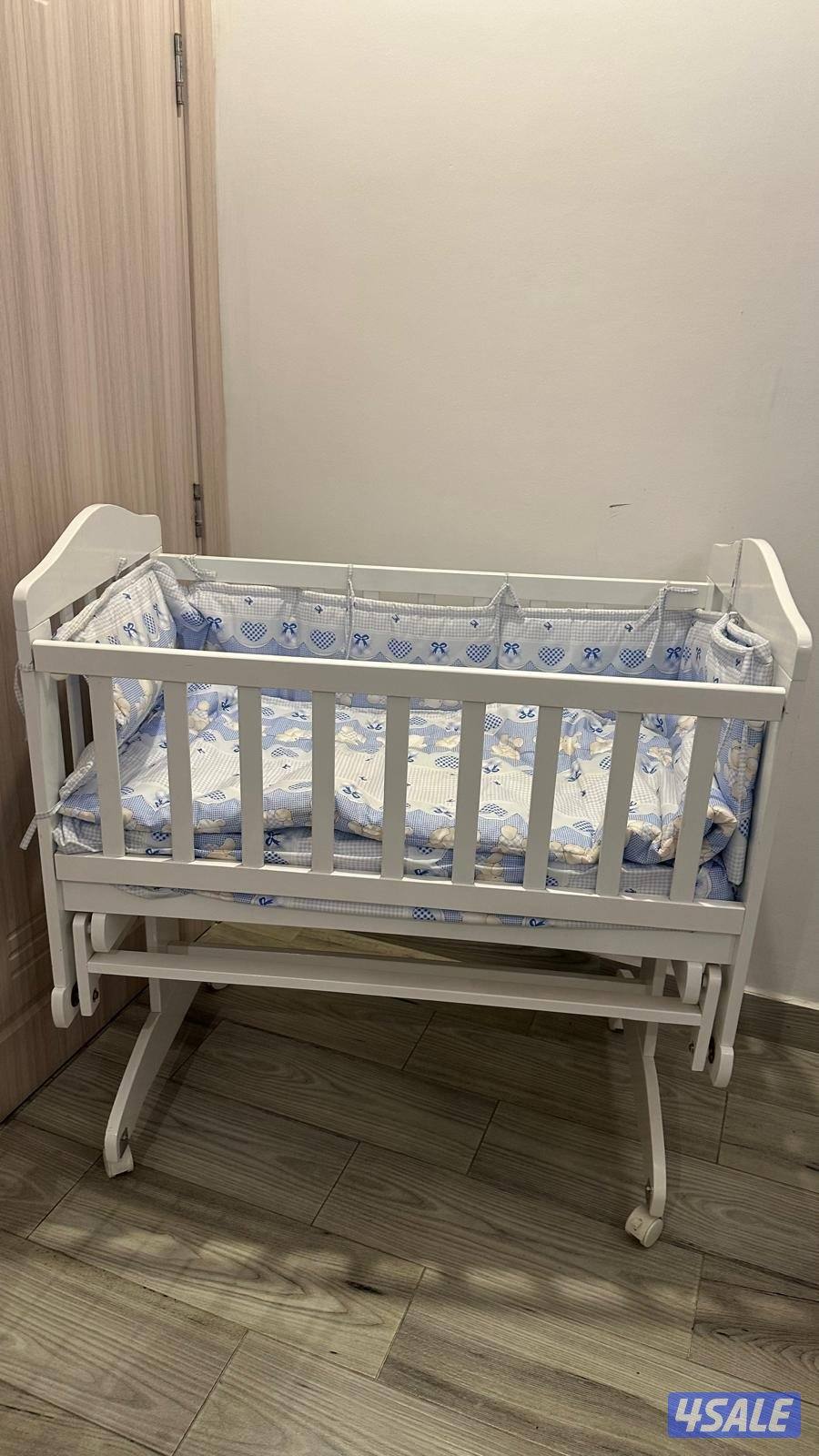 سرير أطفال جديد مع الفرشه ممتاز1