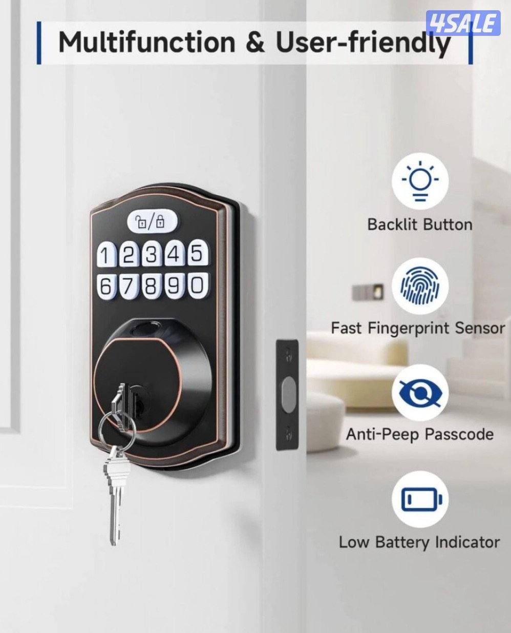 قفل باب ذكي بدون مفتاح2