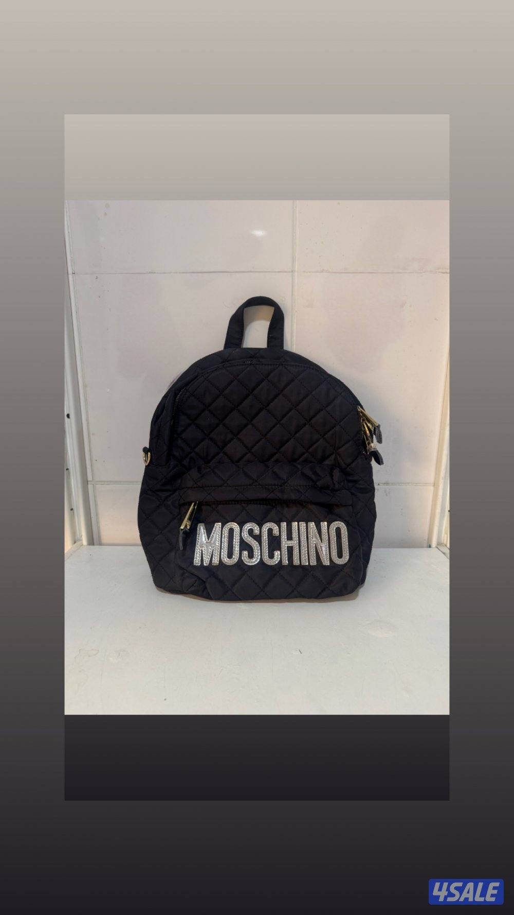 Moschino milano diamond quilt logo backpack0