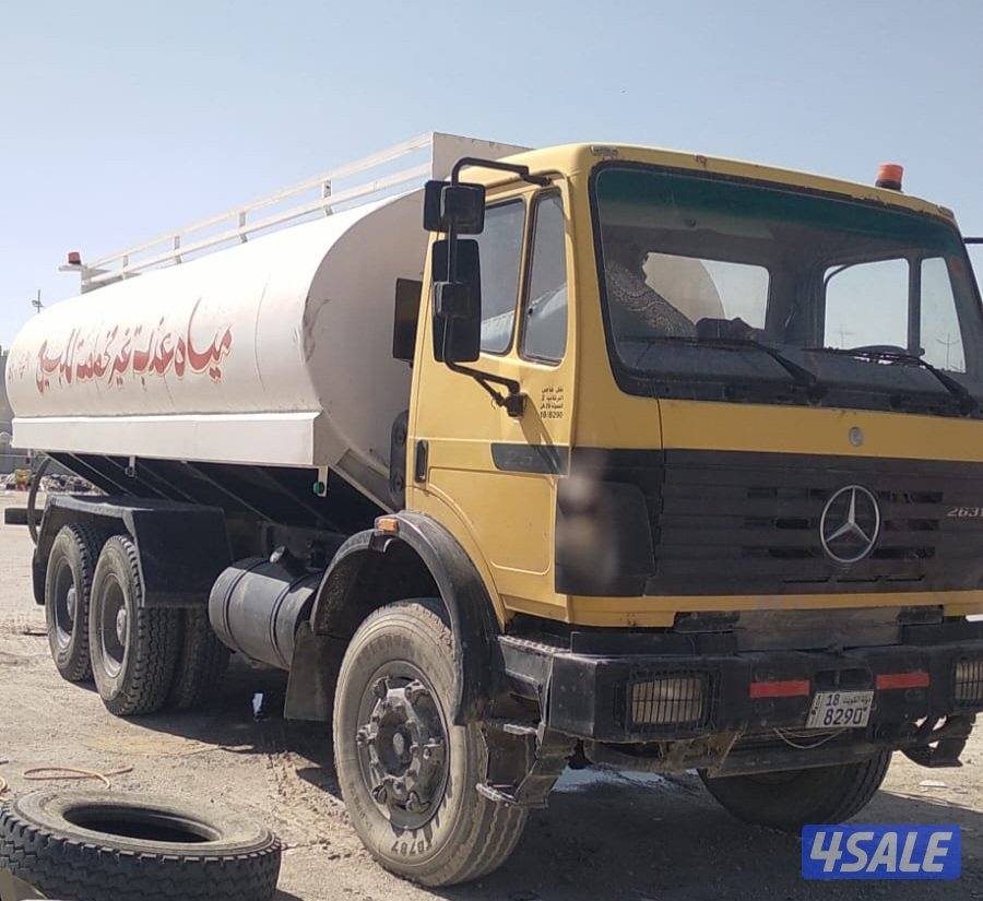 للبيع تنكر ماء إل بي موديل 1998 حمولة 5200 شرط الفحص مكينة قير تانكي2