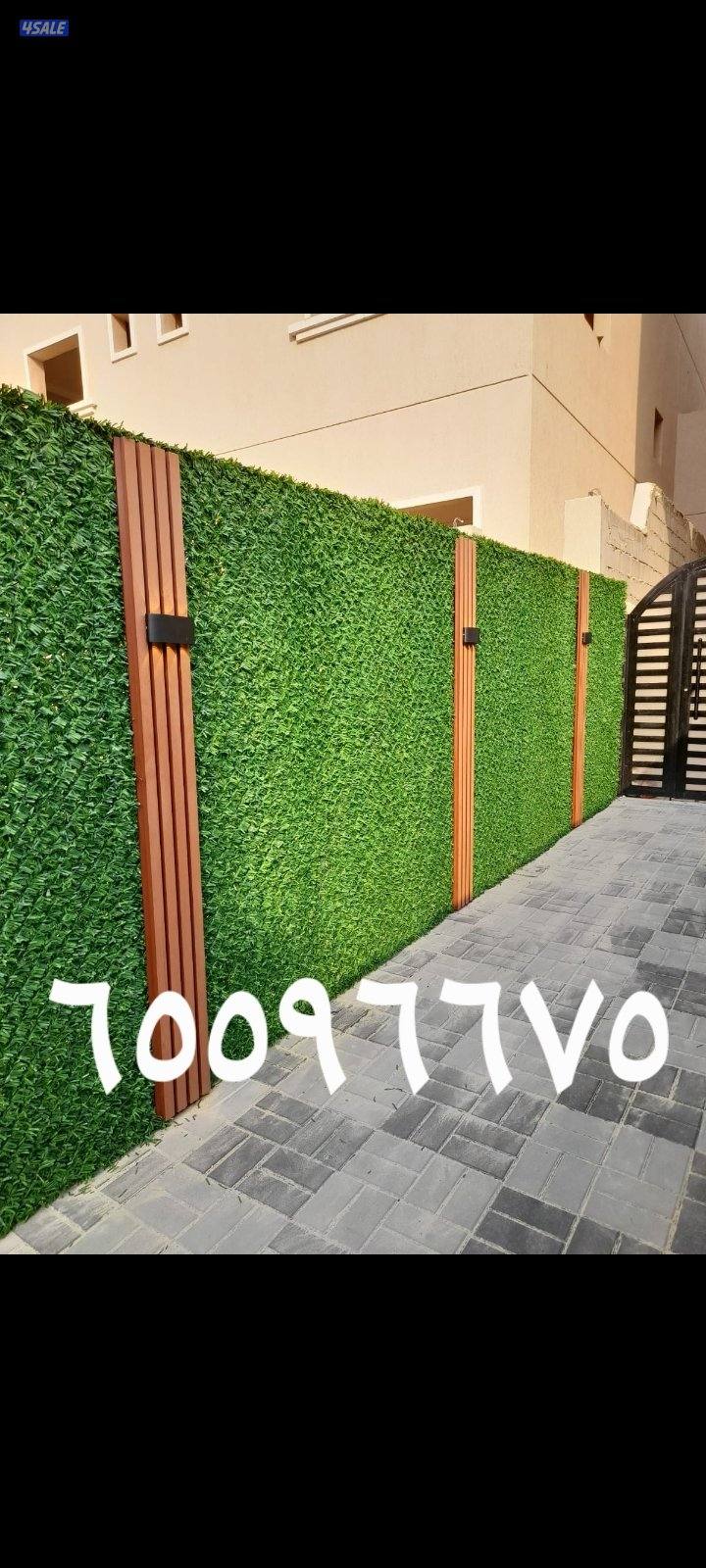 تركيب الثيل الصناعي وتركيب السياج التركي الأصلي6