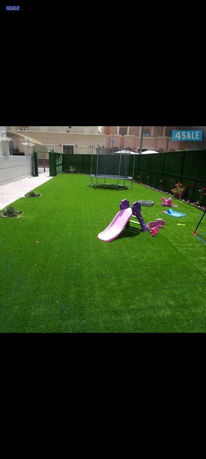 تركيب الثيل الصناعي وتركيب السياج التركي الأصلي7