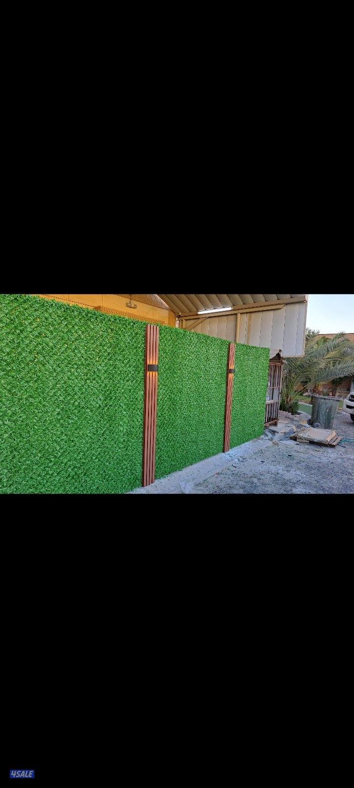 تركيب الثيل الصناعي وتركيب السياج التركي الأصلي9