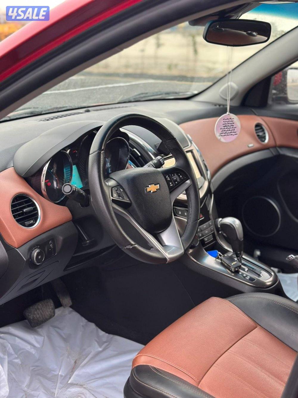 شفروليه كروز LT موديل 2016 عنابي عداد 96 الف بحاله ممتازة6