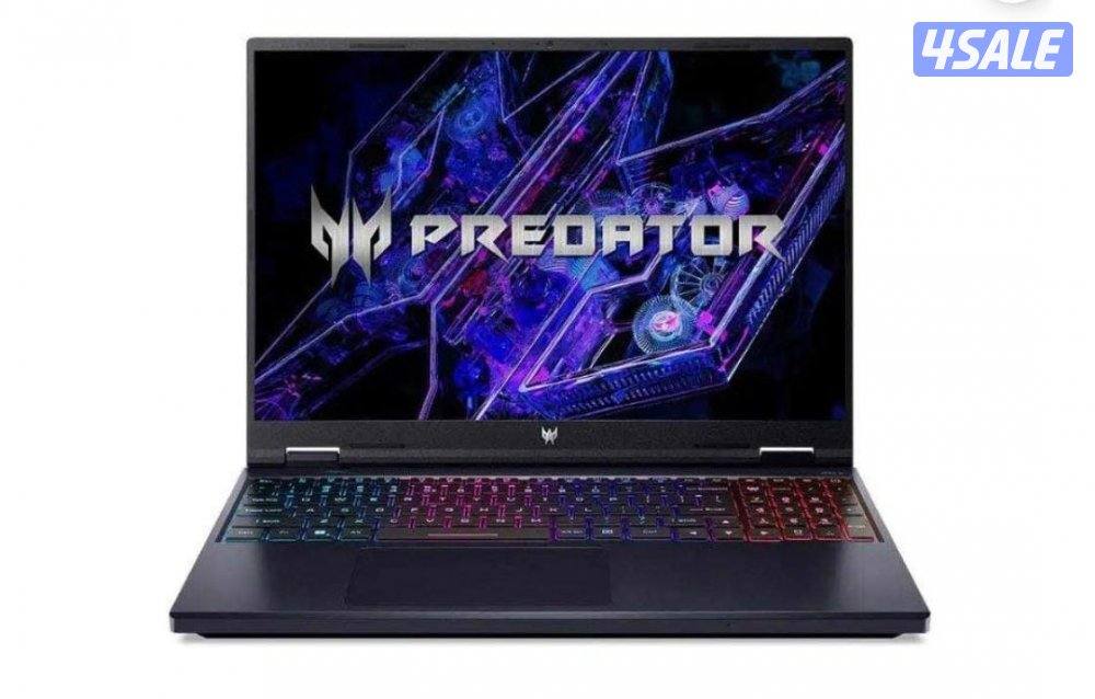 للبيع لابتوب جيمنقAcer Predator 16inch 2k i914gen/16 Ram DDR5/1TBSSD/41