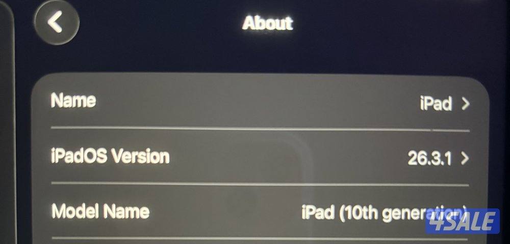 آيباد الجيل العاشر للبيع حالة ممتازة iPad 10th Generation2