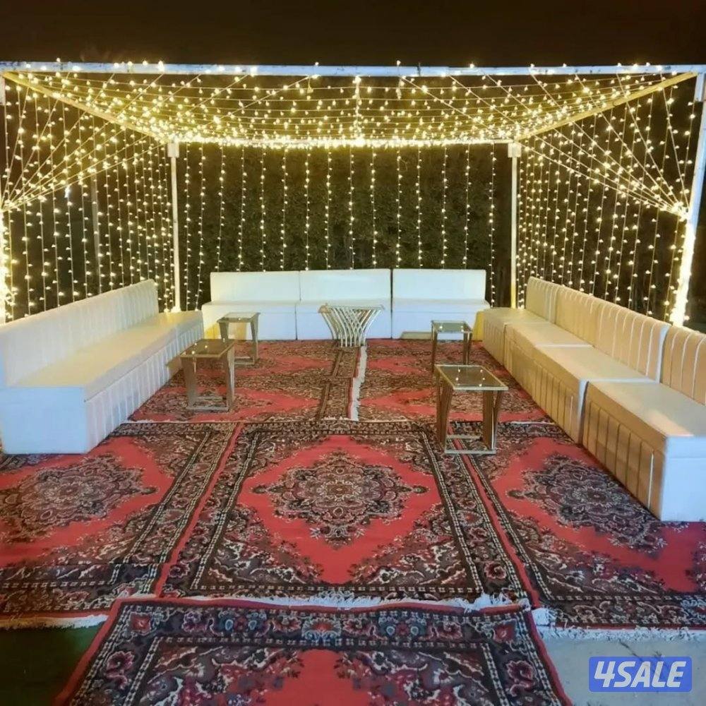 تاجير كراسي وطاولات مع الزوليه مع دفايات تضبيط حفله الكويت12
