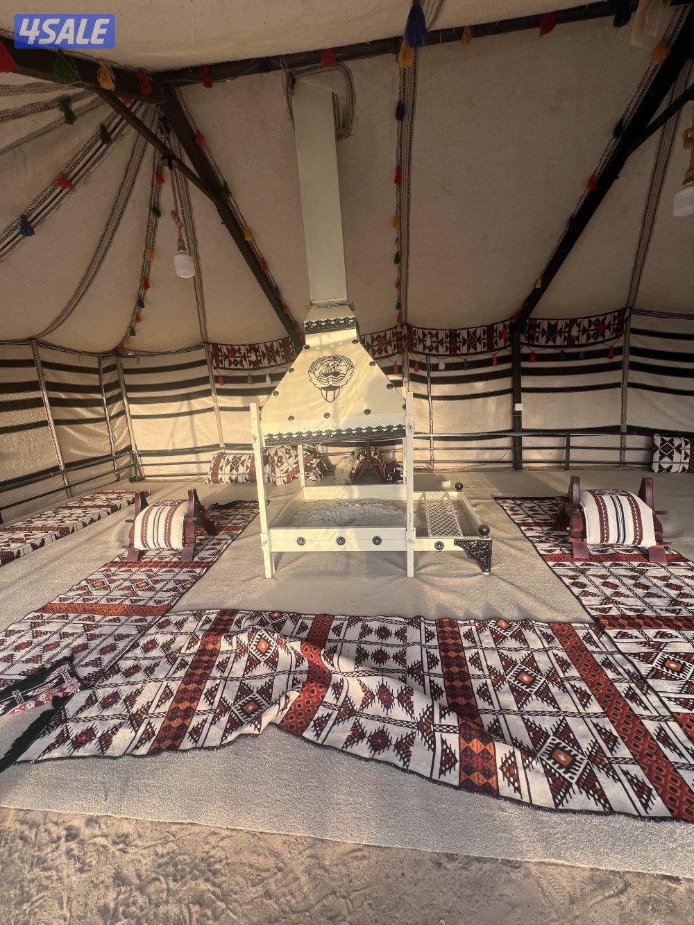 للبيع بيت شعر ابيض مع كامل اغراضه المرفقى بالفيديو1