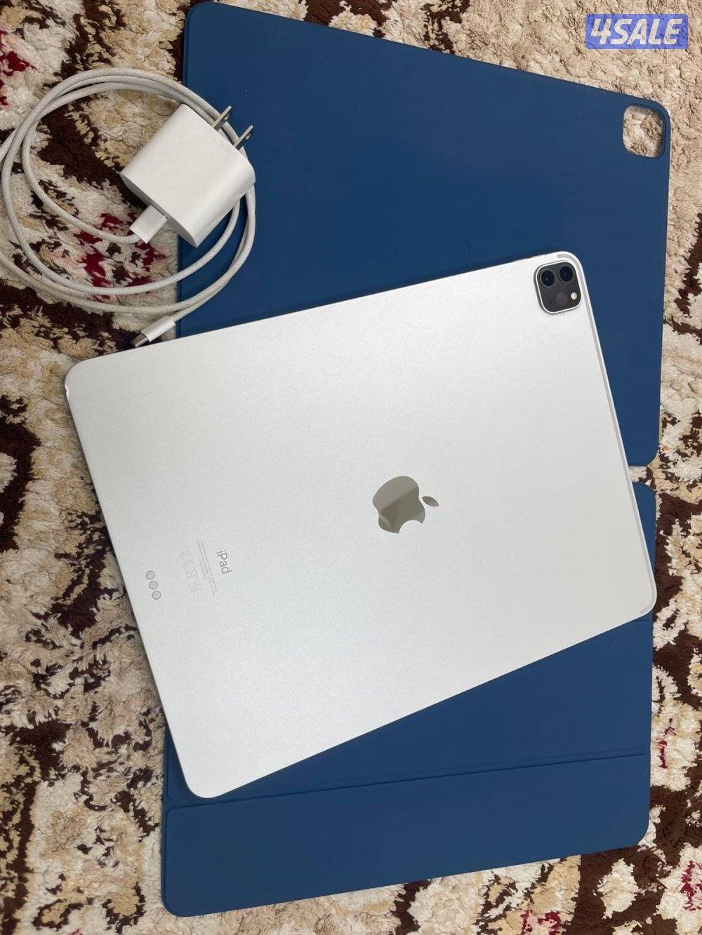 ايباد ابل برو 12.9 انش 256 قيقا الخامس ام ون معالج m1 واي فاي 5g نظيف0