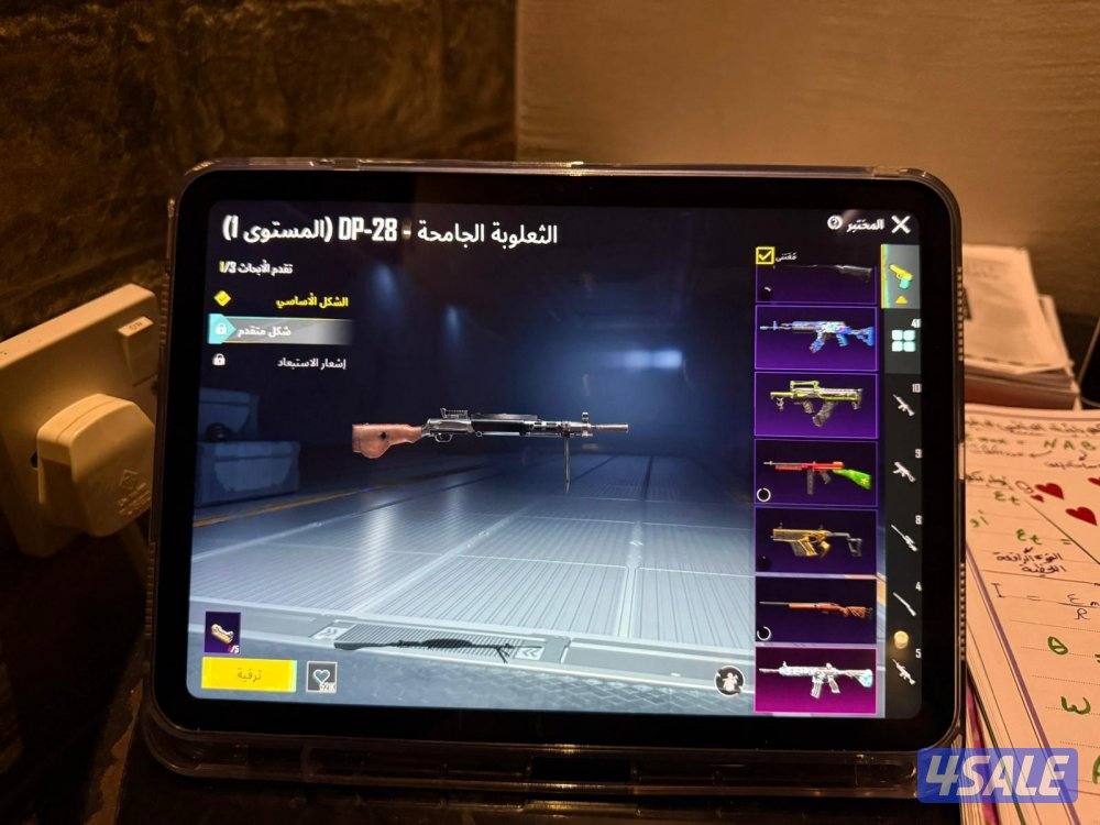 حساب ببجي لسرعة البيع فيه ٤١ سلاح يتطور من ضمنهم ثلاث امفور حساب لقطه4