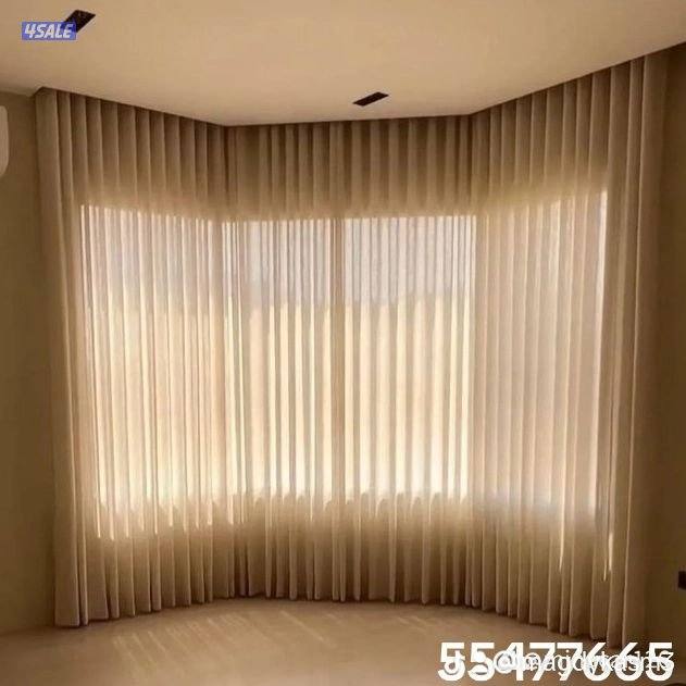 تنجيد وستاير وتفصيل وستائر وتركيب جميعكنب مودرن وستاير لنن وعازل حراري4