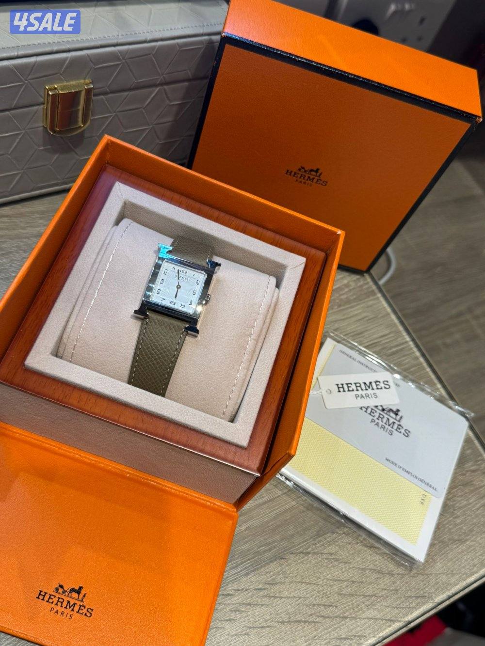 للبيع ساعه هيرمز مقاس ٢٧ أصليه7