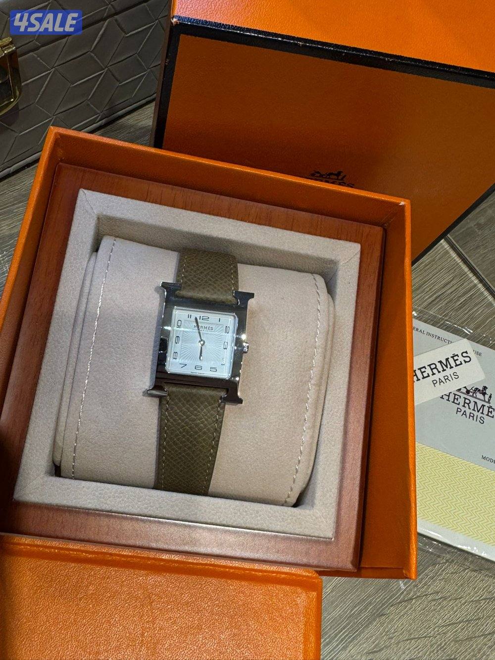 للبيع ساعه هيرمز مقاس ٢٧ أصليه8