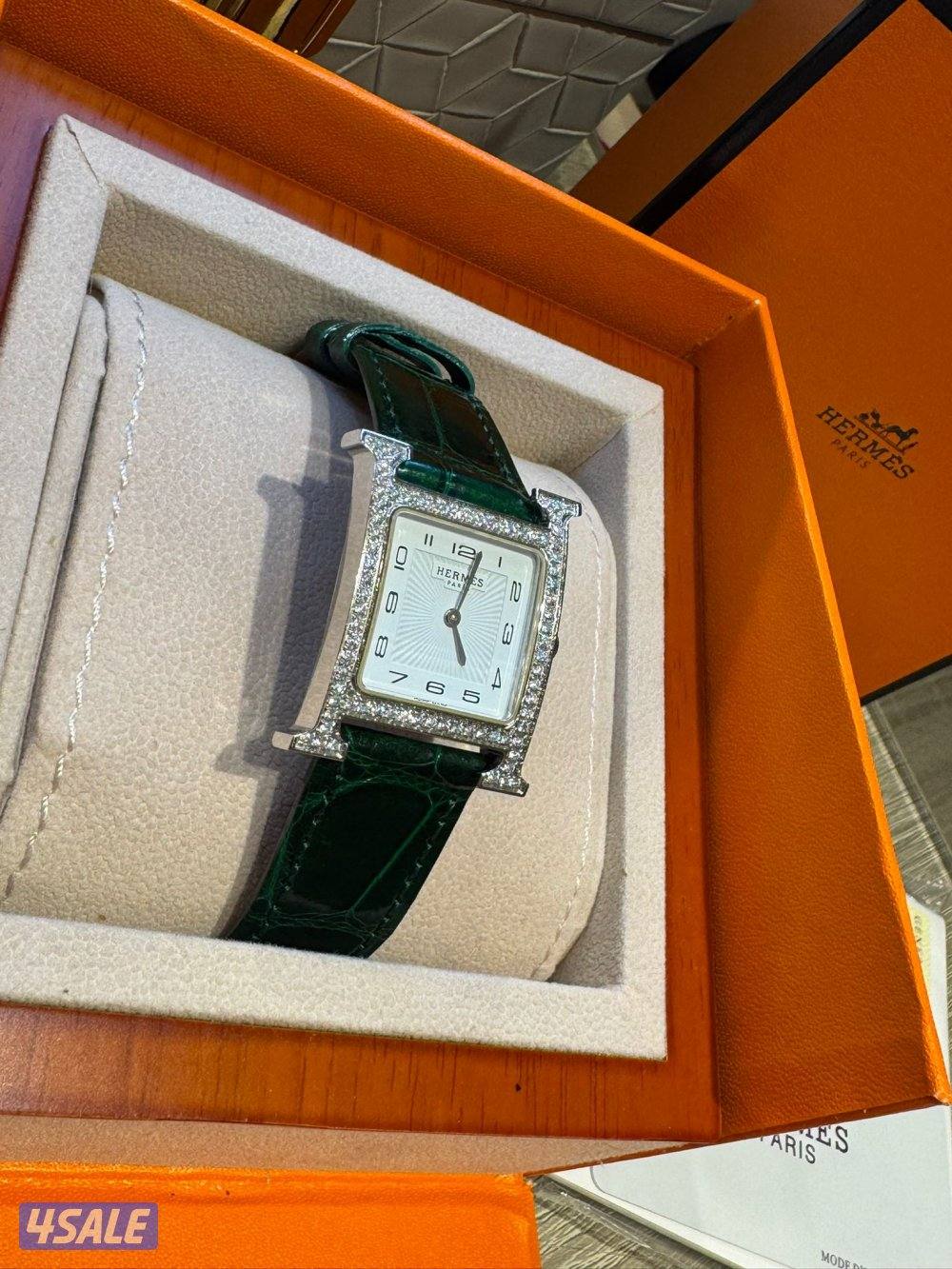 للبيع ساعه هيرمز الماس نسائيه أصليه1