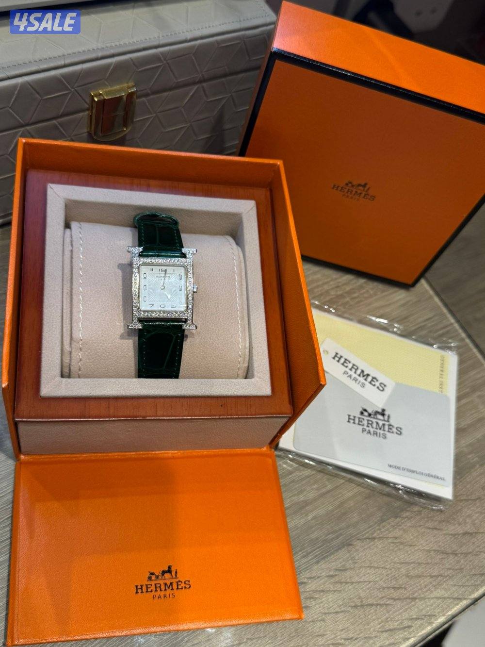 للبيع ساعه هيرمز الماس نسائيه أصليه2