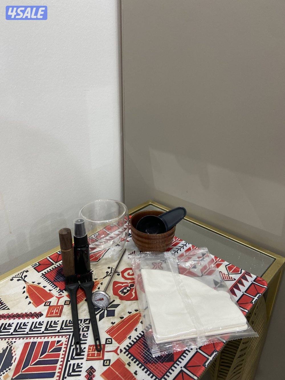 عدة قهوه v60 كاملة مع مطحنه كهربائية وجنطة4