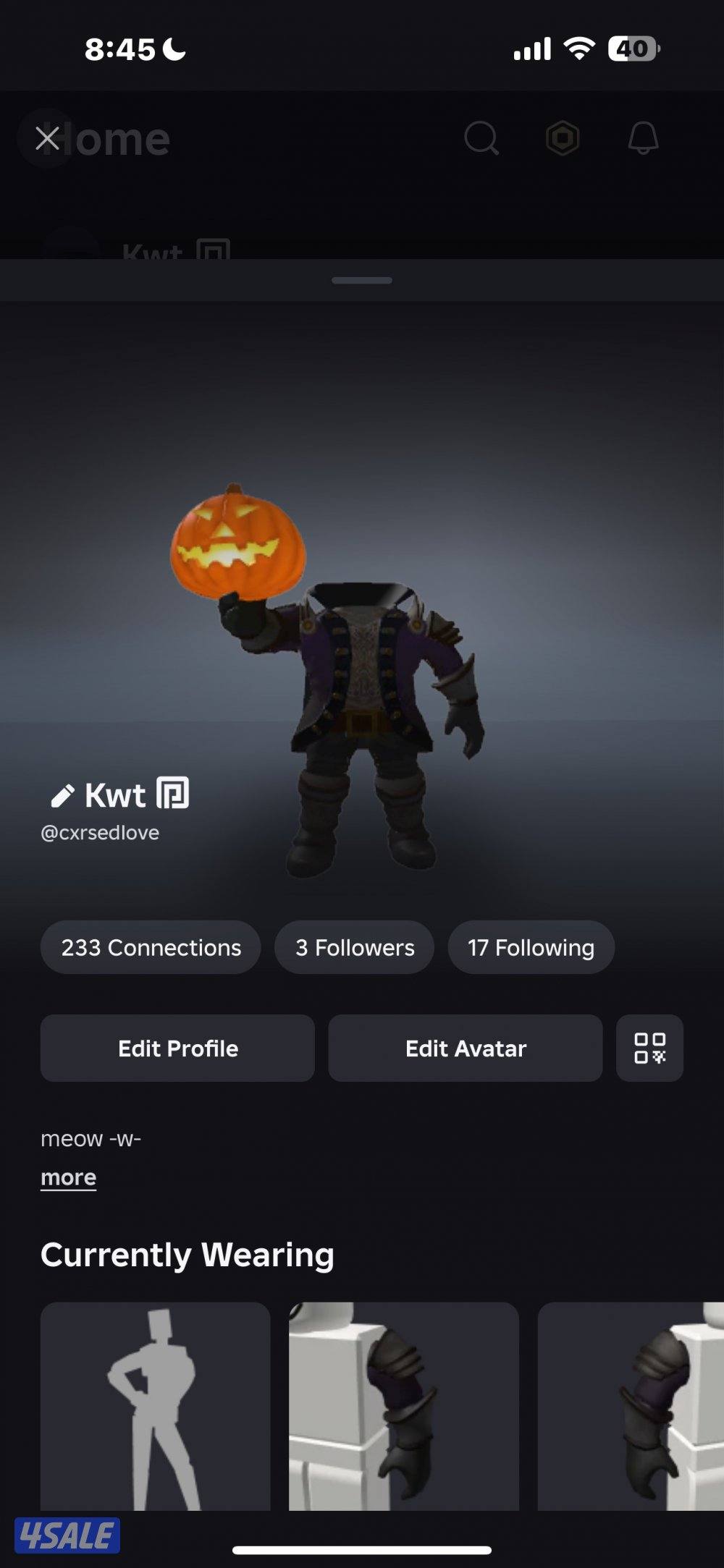 (stuff in games and inventory worth 30k robux with headless)roblox acc4