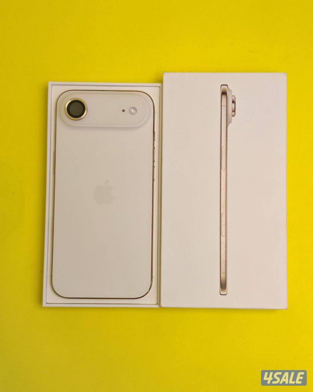 ايفون 17 اير – 512 جيجا – ذهبي فاتح  نسبة البطارية 100% مستعمل كالجديد1