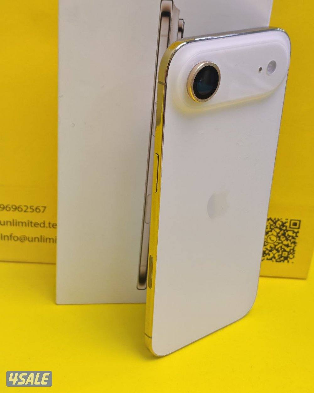 ايفون 17 اير – 512 جيجا – ذهبي فاتح  نسبة البطارية 100% مستعمل كالجديد5