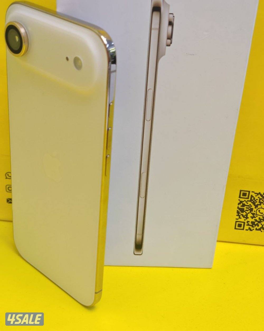 ايفون 17 اير – 512 جيجا – ذهبي فاتح  نسبة البطارية 100% مستعمل كالجديد6