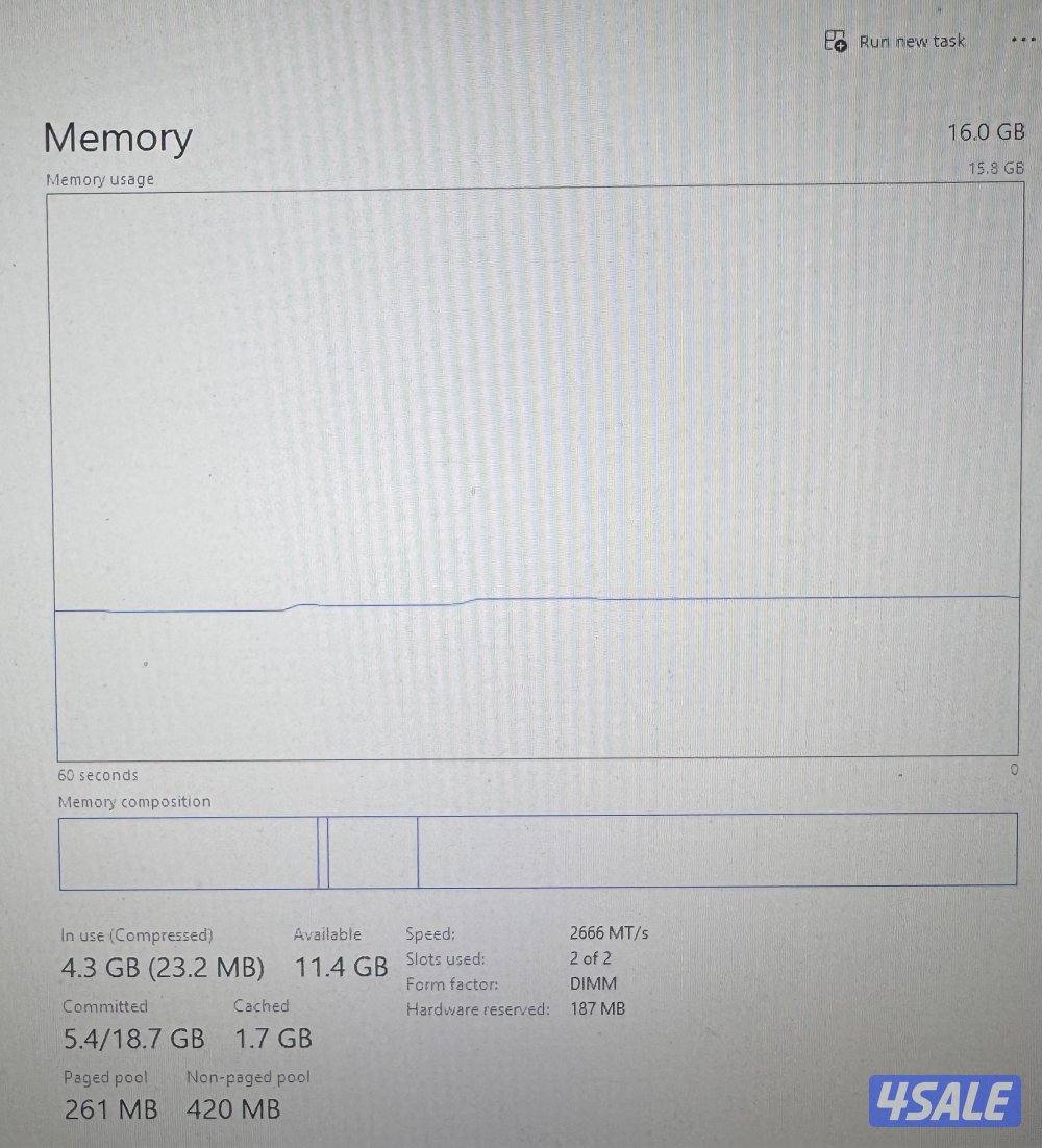 للبيعPCجديد الكرتون موجود شرط ماستخدمته ولا مرة بحالة المصنع2