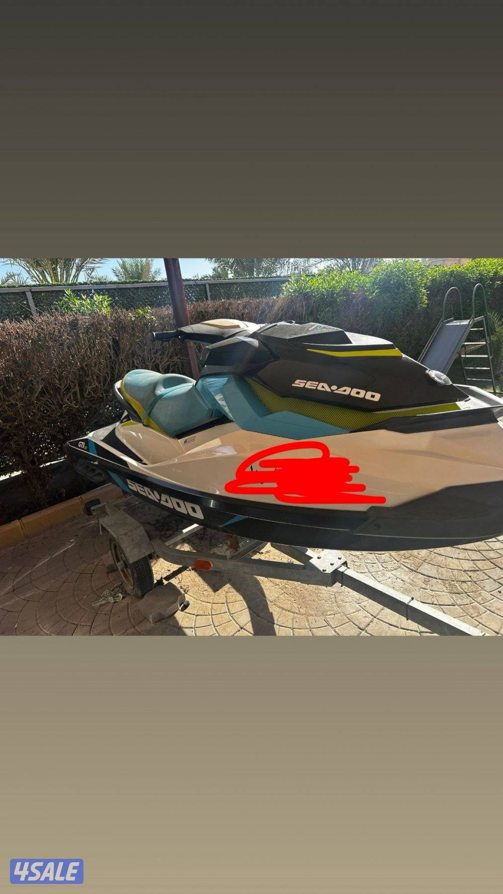 البيع جت سكي  سيدو GTl مديل ٢٠١٦ ماشي ٥ سعات  شرط فحص مو مبدل شي تواير1