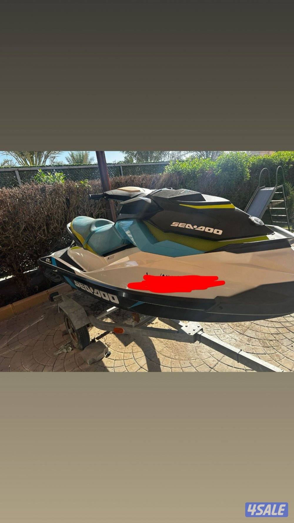 البيع جت سكي  سيدو GTl مديل ٢٠١٦ ماشي ٥ سعات  شرط فحص مو مبدل شي تواير5