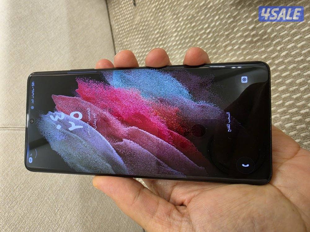 جهاز سامسونج s21ultra تخزين ٥١٢ جيجا شبه جديد استعمال شهر4