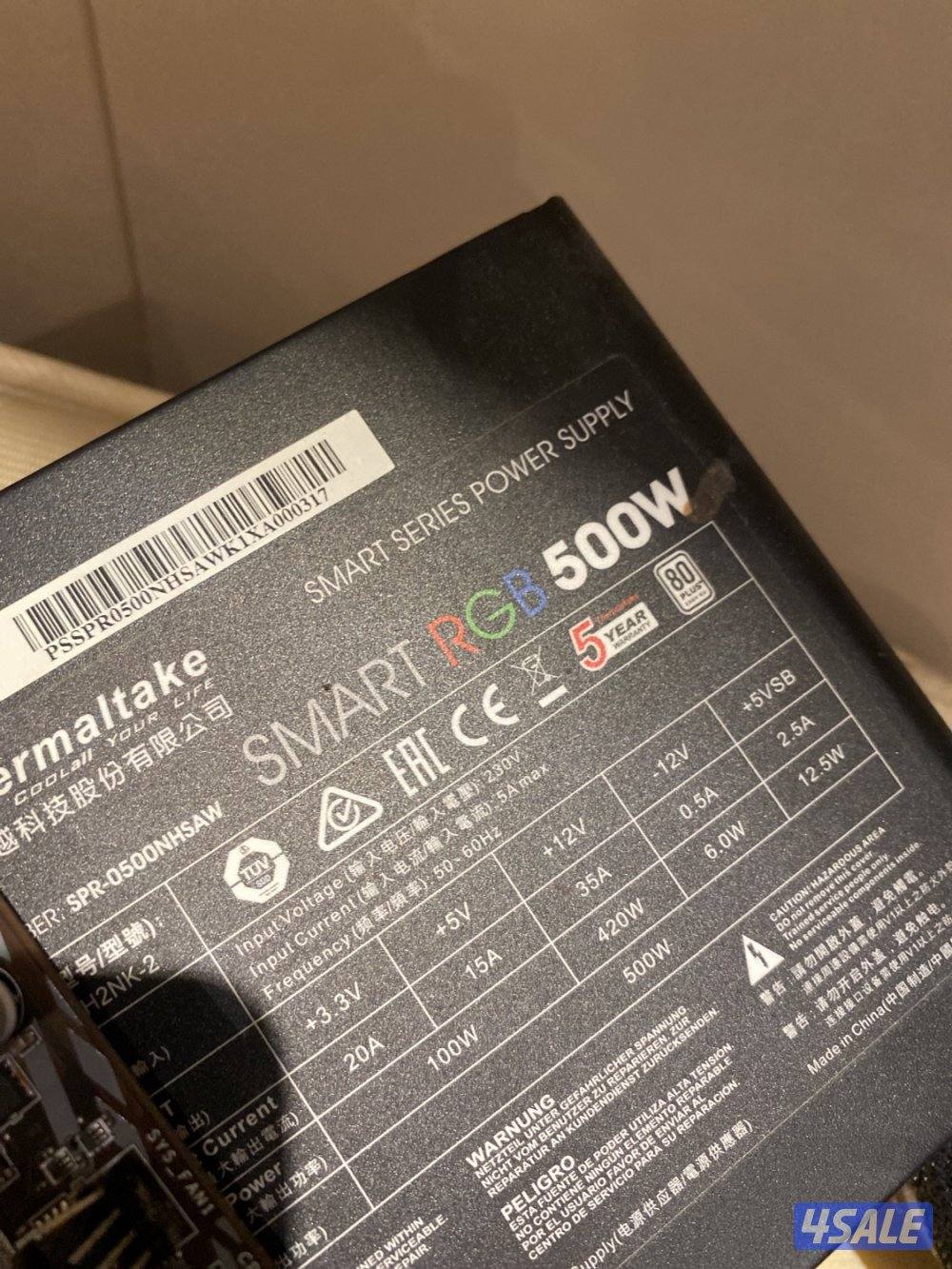 للبيع كرت شاشه و معالج وحبتين رام4