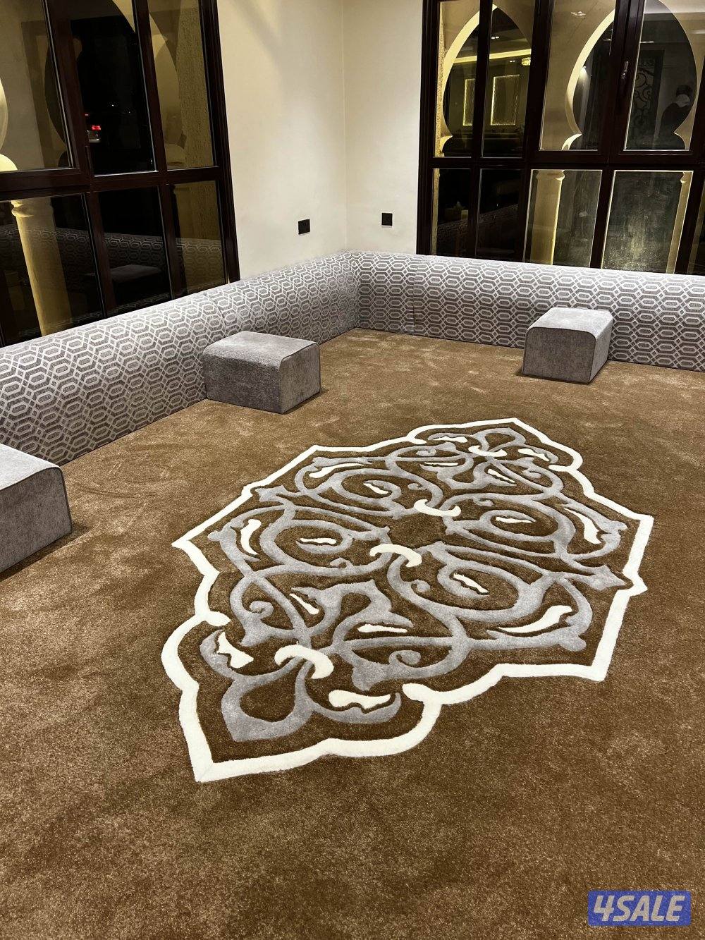 كل مايخص السجاد لدينه سجاد قص ساده ومشجر سميك وخفيف مساند بقلي وسعودي12