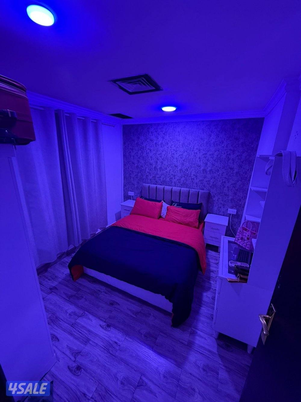 شقه للايجار غرفه وصاله ومطبخ وحمام تشطيب سوبر لوكس خلو3