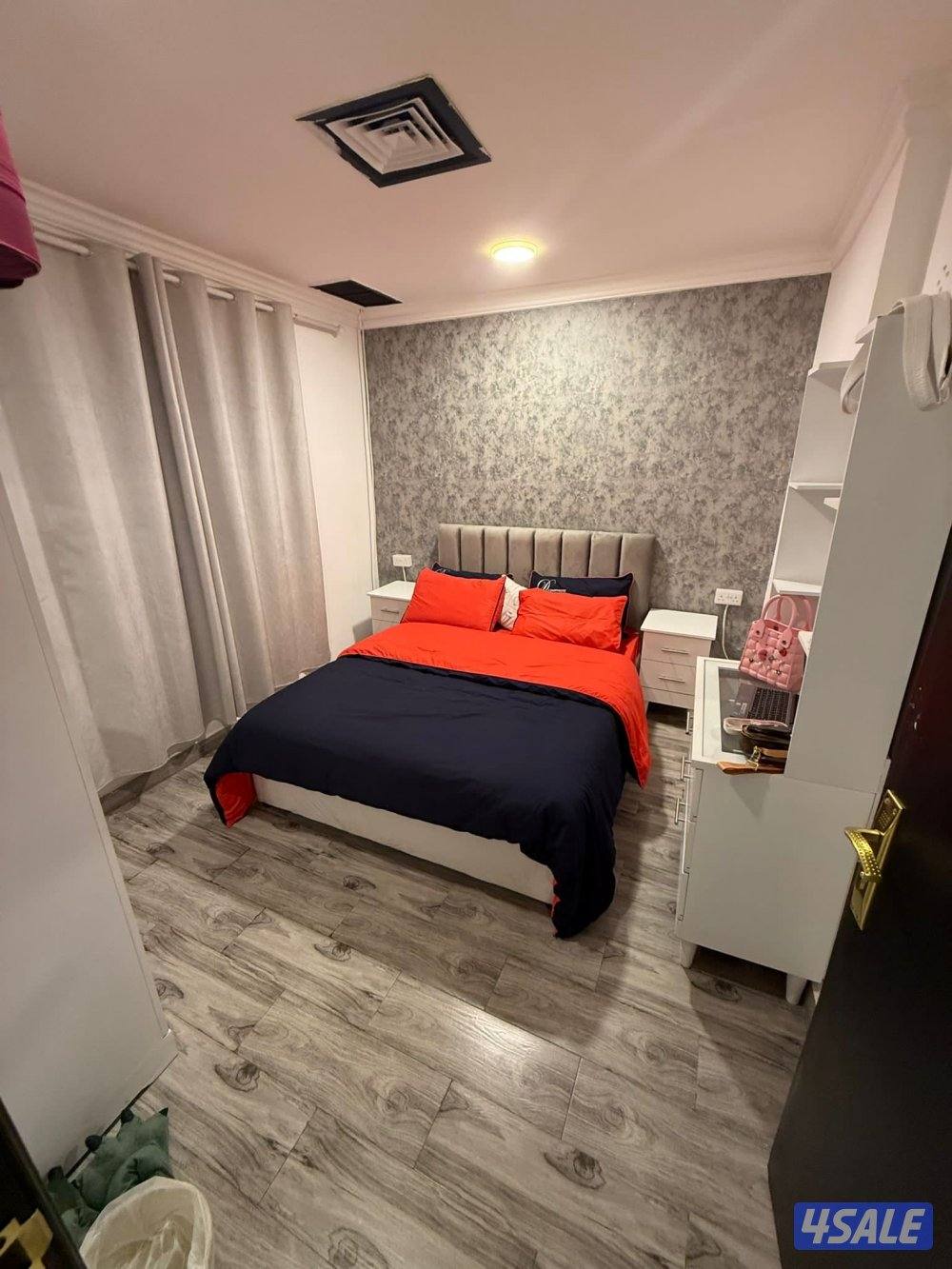 شقه للايجار غرفه وصاله ومطبخ وحمام تشطيب سوبر لوكس خلو7