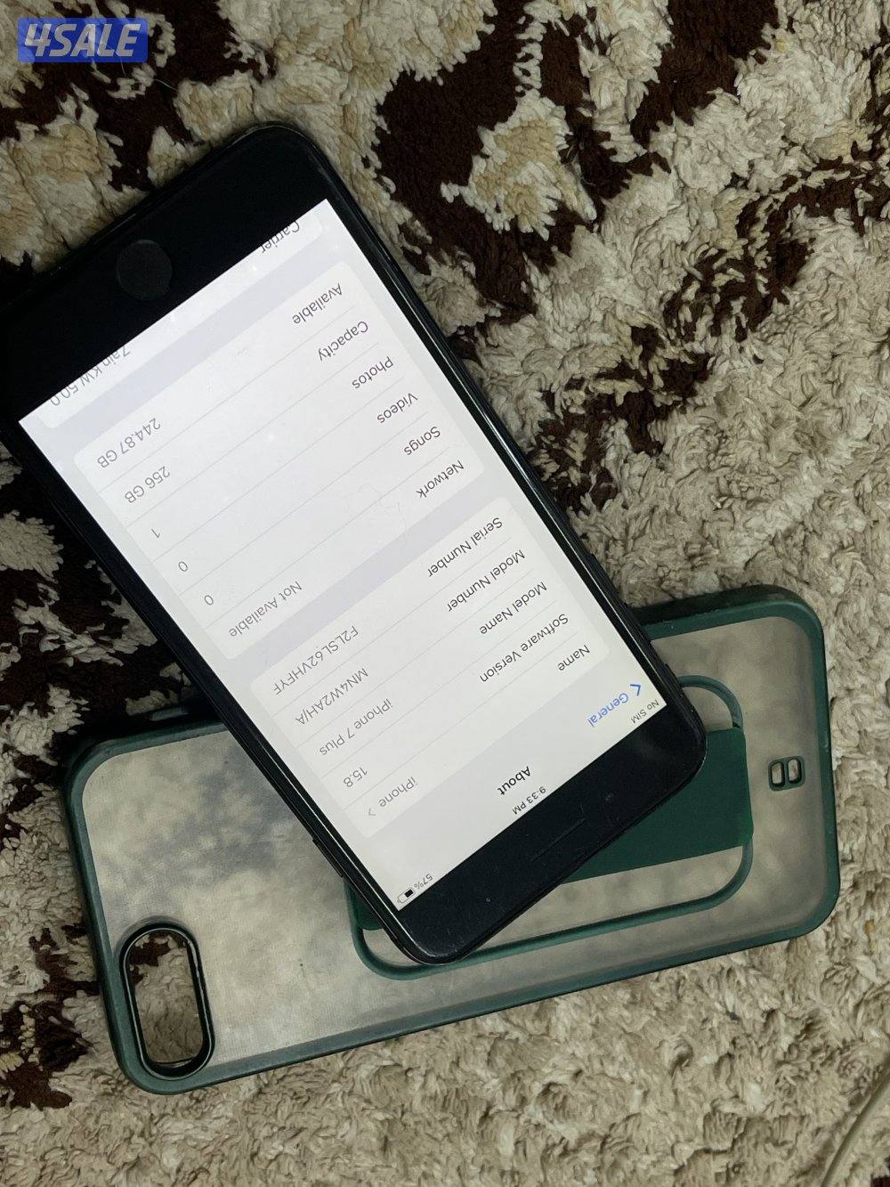 ايفون 7 بلس 256 قيقا نظيف وشغال تمام ما فيه شي5