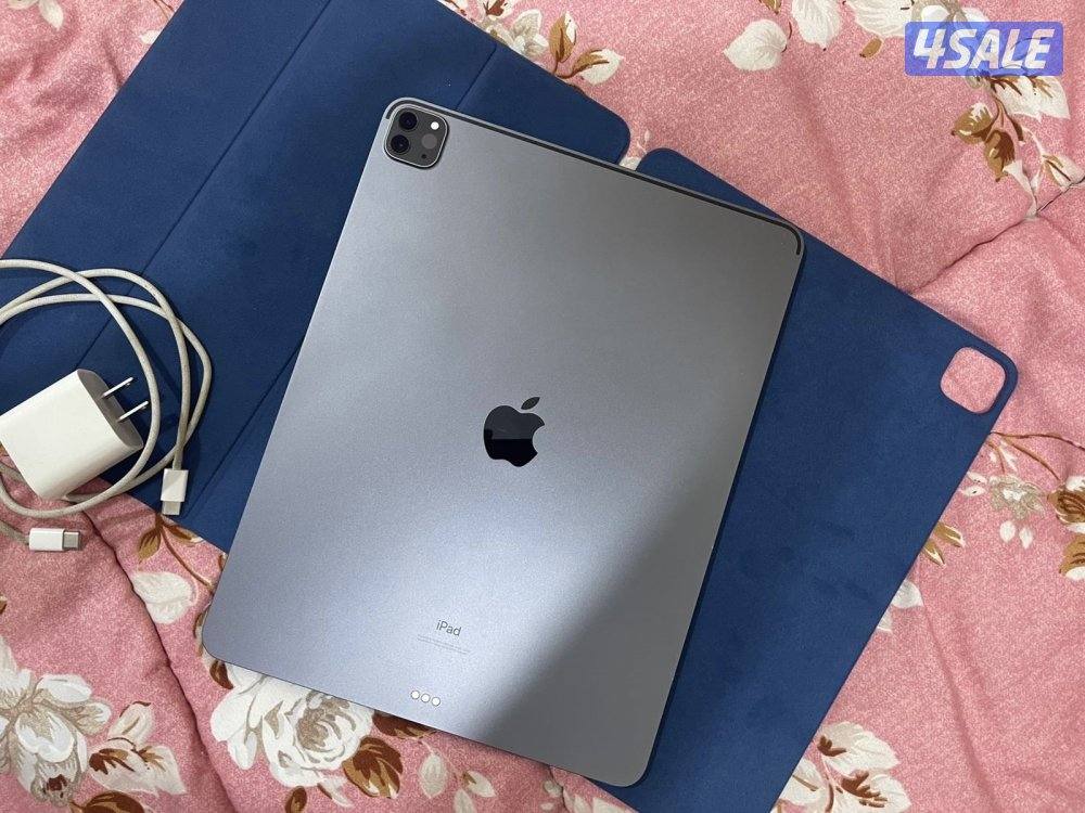 ايباد برو الجيل الرابع 12.9 انش 512 غيغا نظيف حيل مع الكفر والشاحن6