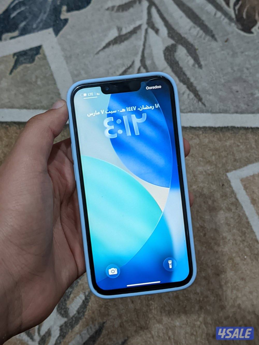 للبيع ايفون 13 مبدل شاشة بطارية اصلية 86%0