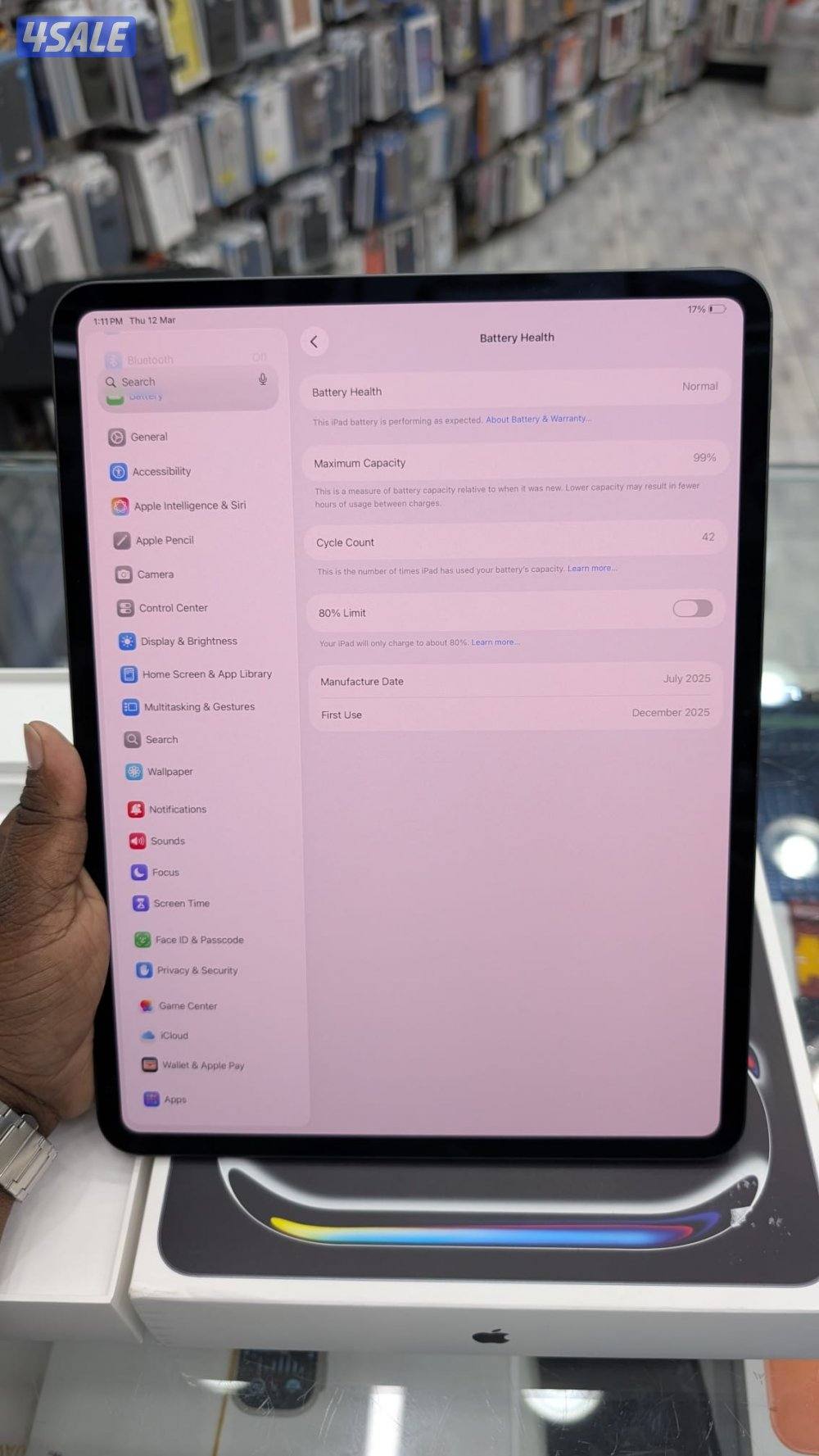 Ipad pro M5 chip13 inch  1 TB6
