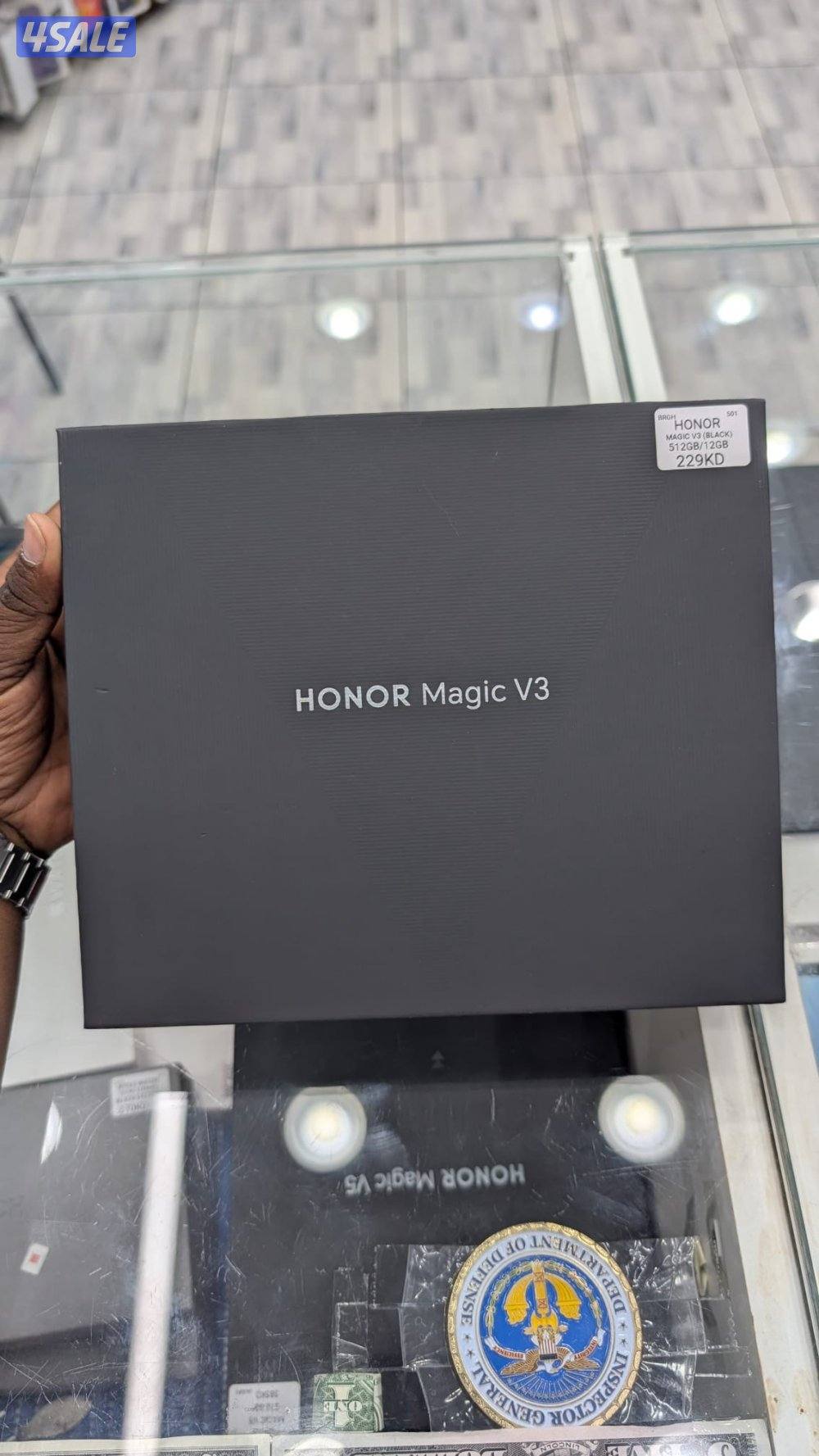 Honor magic v3 black used 512 gb with box and all7