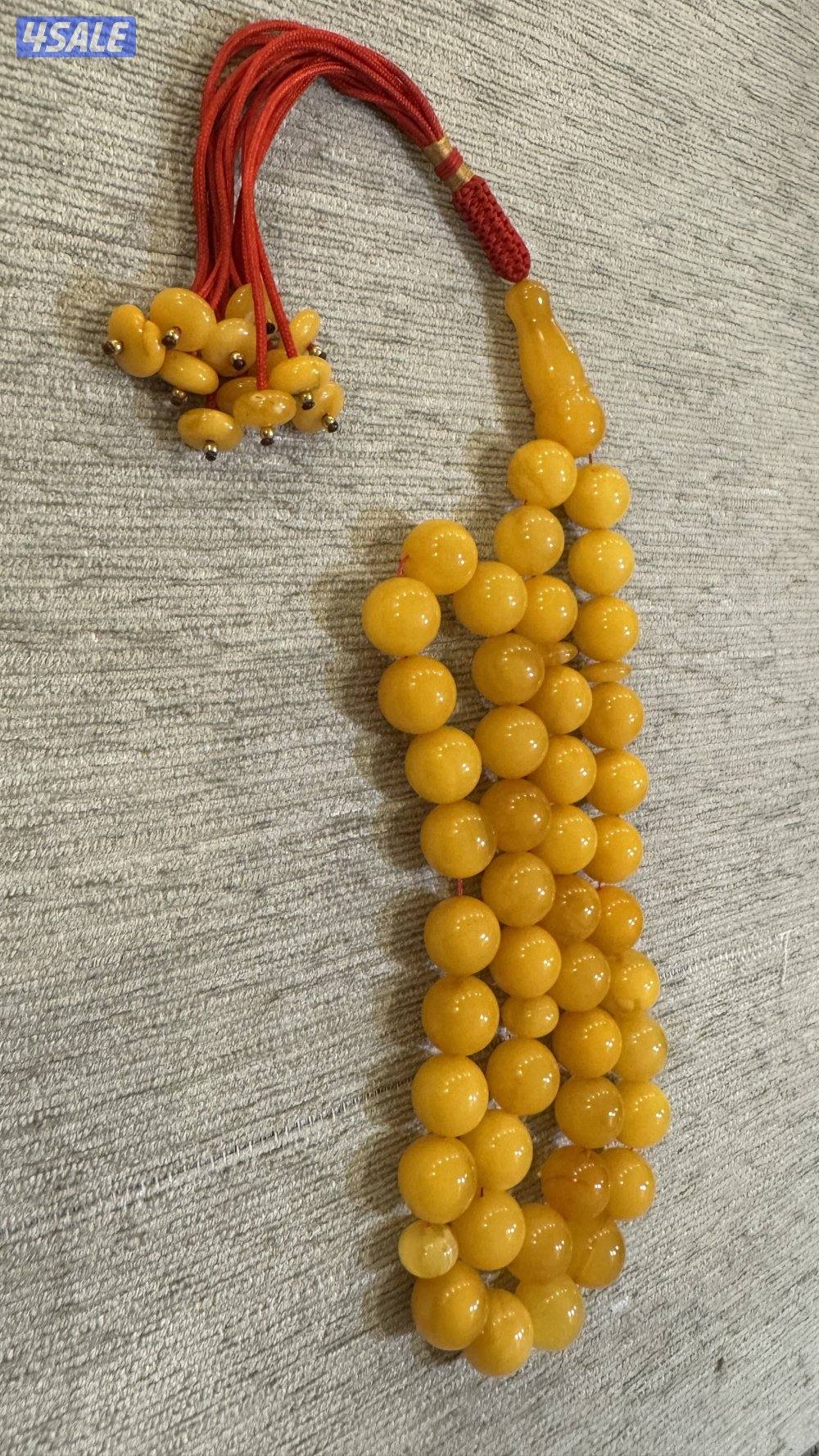 كهرب قديم 80 غرام ، ٤٥ خرزه ، ١٣-١٣.٥ ، الكركوشه تفاسير كهرب0