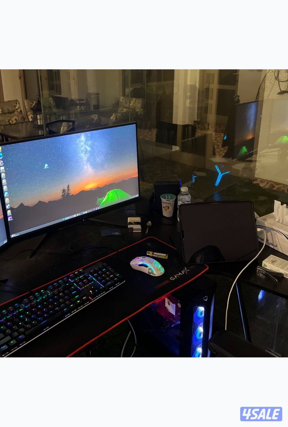 سيت اب PC gaming كامل للبيع بسعر معقول0