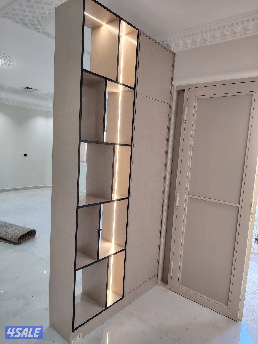 ديكورات خشب طولت بديل خشب بديل رخام شيابرد جام وجار خلفي تلفزيون اصباغ7