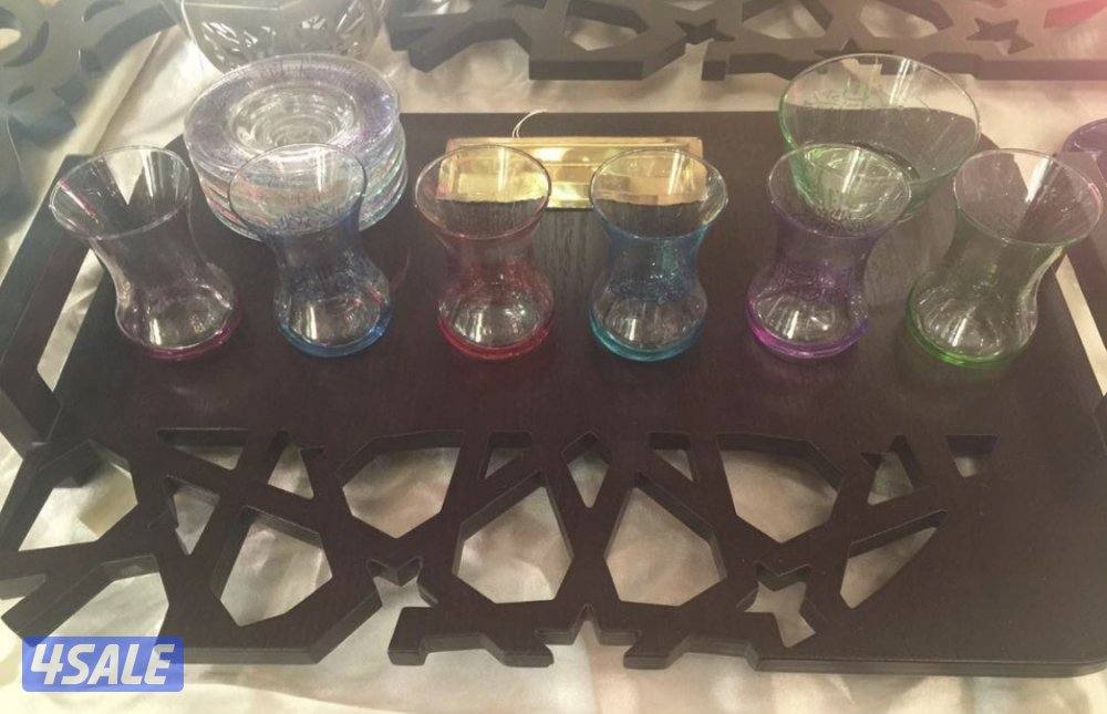 صواني نحاس للضيافه شغل يدوي وخشب وإكرليك وصينية فضة0