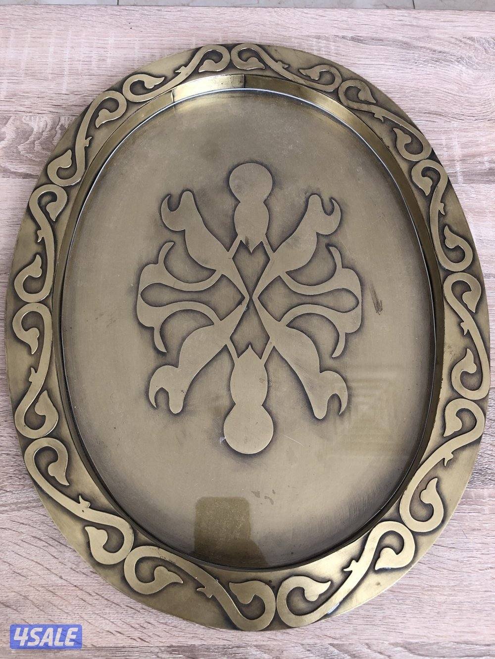 صواني نحاس للضيافه شغل يدوي وخشب وإكرليك وصينية فضة5